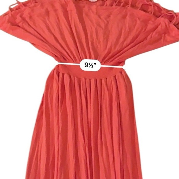 RTR Ingrid & Isabel Coral‎ Empire Waist Stretchy Off Shoulder Maxi Dress Sz S - Picture 13 of 14